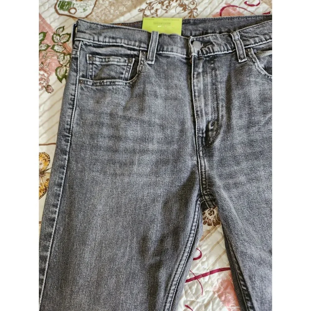 Levi's 510 Skinny Jeans Pants Mens Denim Stretch Black‎ Wash original Size 33×34